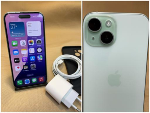 Apple iphone 15 green ПЕРФЕКТЕН  перфектен Епъл айфон MTP53RX