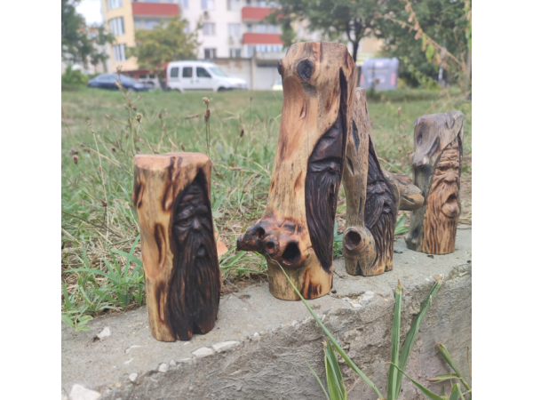 Дърворезби на Мини Горски Духчета от Чинар Ръчна Изработка 2