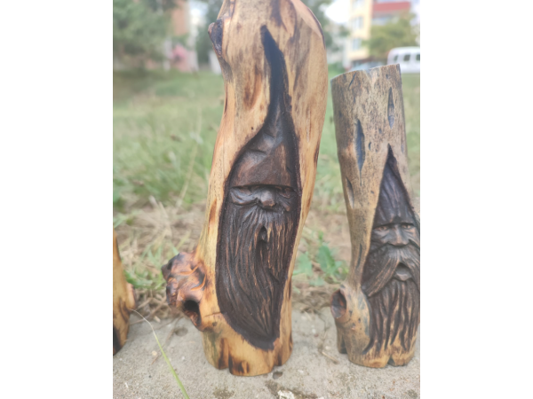 Дърворезби на Мини Горски Духчета от Чинар Ръчна Изработка 5