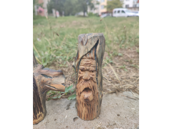 Дърворезби на Мини Горски Духчета от Чинар Ръчна Изработка 7