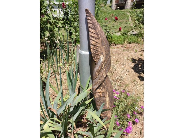 Ръчна Изработка на Дърворезба Арт Листо за Стена 3