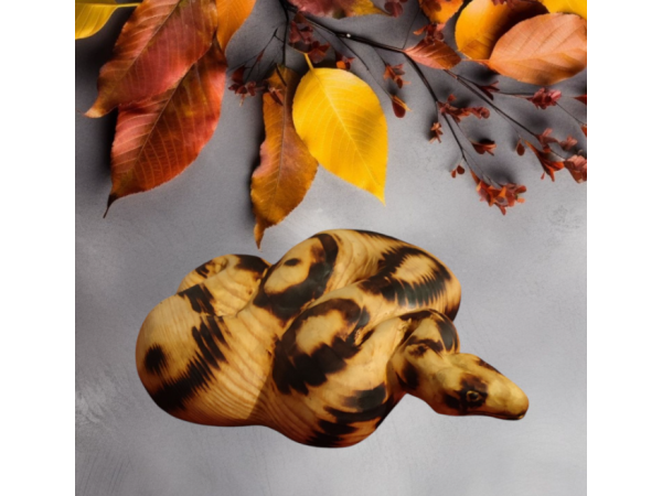 Представям ви змия Питон от дърво ръчна изработка 2025 е годината на Змията в Китайския календар 4